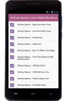 Britney Spears Best Top Lyrics poster
