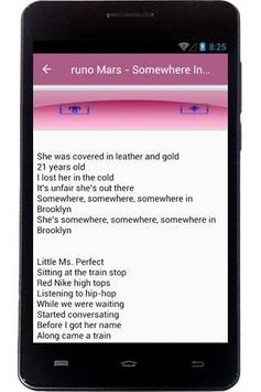 Bruno Mars Song And Lyrics screenshot 1