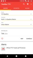 TTC Toronto Bus Tracker پوسٹر