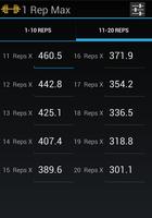 1 Rep Max capture d'écran 3