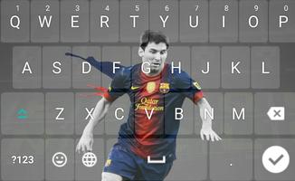 Messi keyboard Themes Affiche