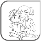 ikon Menggambar Ide Pasangan Anime