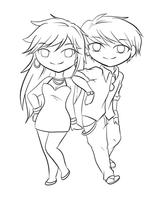 Drawing Anime Couple Ideas syot layar 2