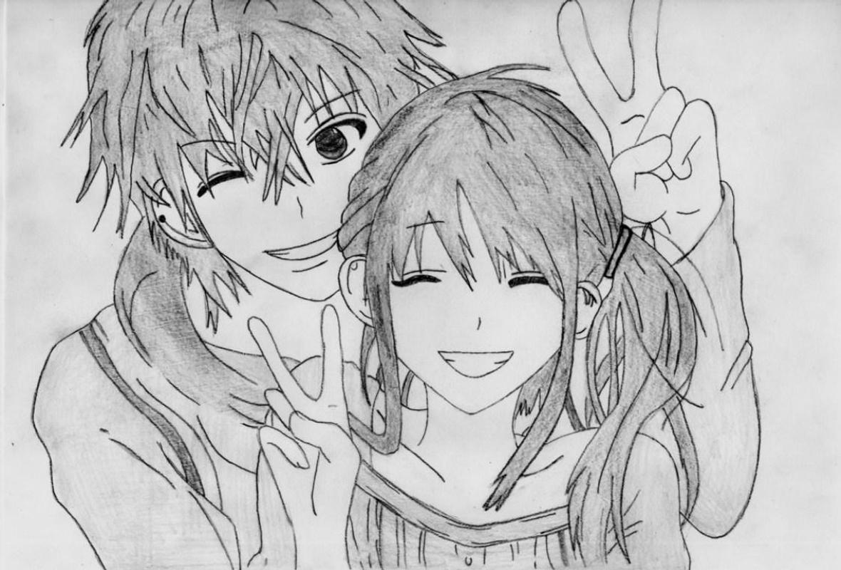 Paling Inspiratif Gambar Sketsa Anime Jepang Couple - Nation Wides