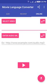Video language converter