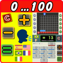 1 to 100 Visual calculator with voice 6 languages APK