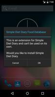 Poster Simple Diet Diary Data Add-on