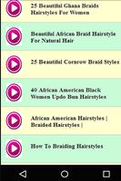 African American French Braid Hairstyles Videos capture d'écran 1