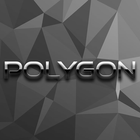 Black Polygon Backgrounds HD icône