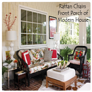 rattan chairs front porch of modern house APK