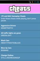 برنامه‌نما Cheats for GTA Vice City عکس از صفحه
