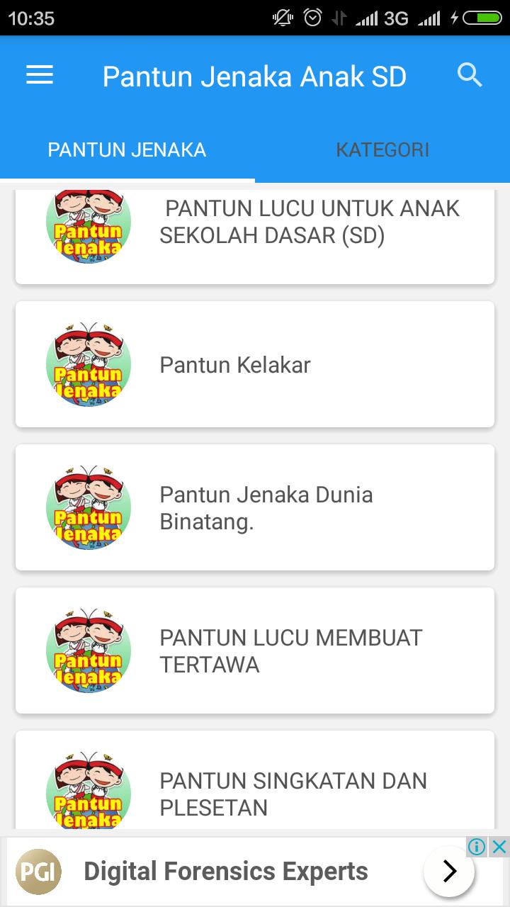 Pantun Jenaka Untuk Anak Sekolah For Android Apk Download