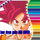 how draw goku super god icon