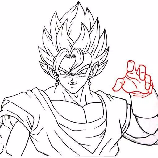 Super Saiyan Blue Goku Coloring Page - ColoringAll