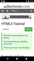 w3schools online tutorials скриншот 2