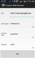 Custom Web Browser -User Agent capture d'écran 1
