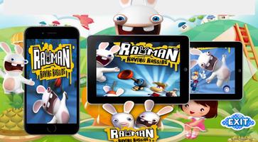 Raving rabbids game پوسٹر