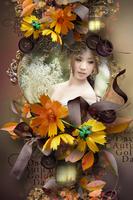 Flower Photo Frame ポスター