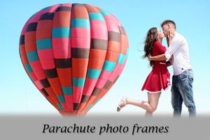 Parachute photo frames الملصق