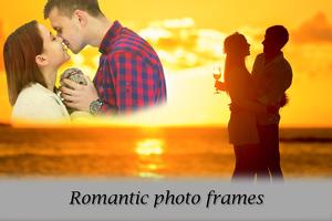 Romantic photo frames plakat