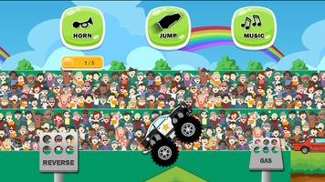 Monster Truck Game for Kids syot layar 1