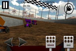 Dirt Track Sprint Car Game syot layar 1