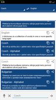 برنامه‌نما Czech Dictionary Translator عکس از صفحه