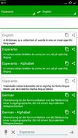 Esperanto Dictionary capture d'écran 3