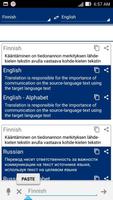 Finnish Dictionary Translator โปสเตอร์