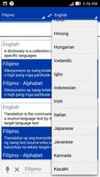Filipino Dictionary Translator capture d'écran 2