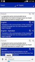 Poster French Dictionary