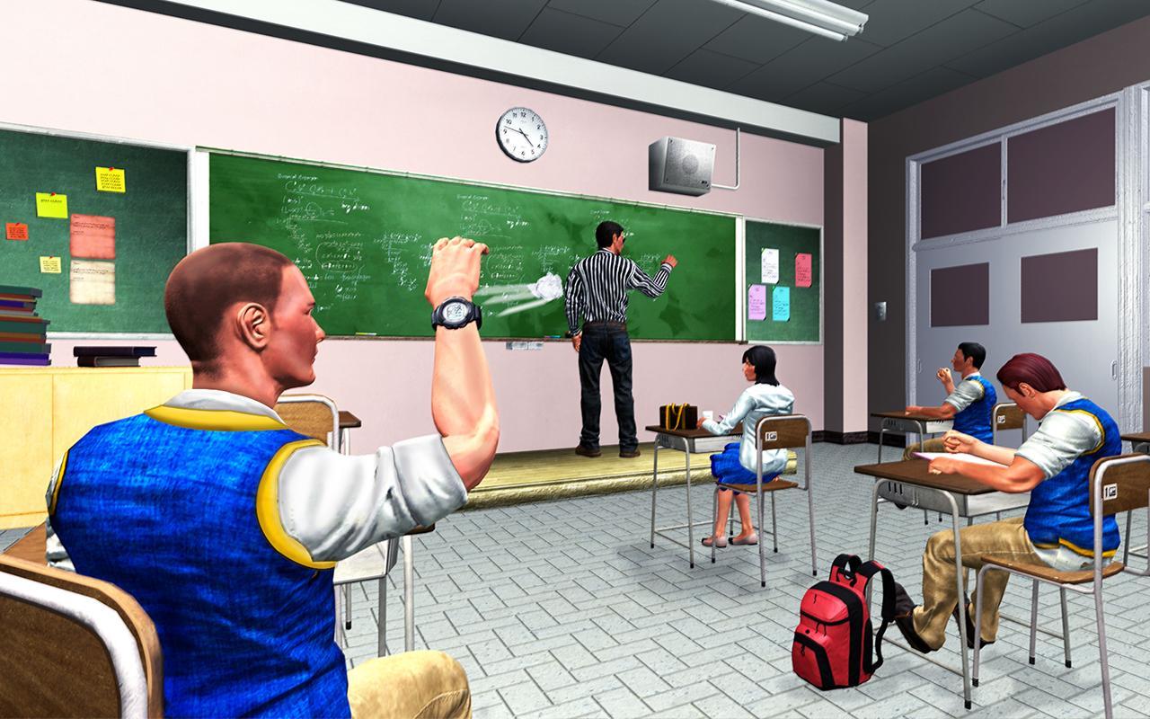 Bully Gang Free High School Gangster Game For Android Apk Download - bully teacher gets fired from high school in roblox