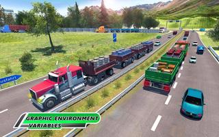 Entraînement de transbordeur Euro Truck Cargo Affiche