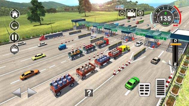 Long Trailer Euro Truck Cargo Transporter Drive screenshot 12