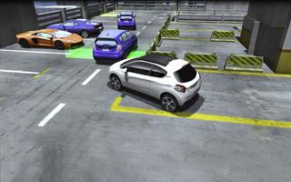 Echtes Auto Stadt Parken 3D Plakat