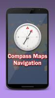 Compass Maps & Directions with Navigation Compass poster