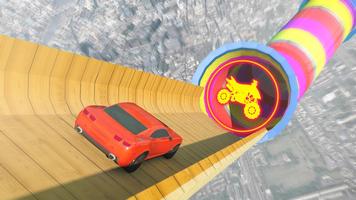 Mega Ramp Transform Racing: Transformer Games capture d'écran 1