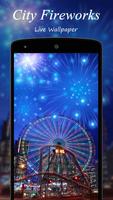 City fireworks Live Wallpaper imagem de tela 3