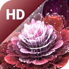 Magic flowers Live Wallpaper icône