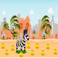 Adventure Zebra Running پوسٹر