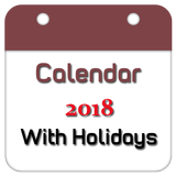 آیکون‌ Calendar 2018 New