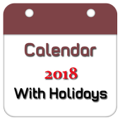 Calendar 2018 New simgesi