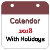 Calendar 2018 New icon