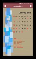 Calendar 2018 New capture d'écran 1