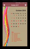 Calendar 2018 New capture d'écran 2