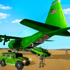 US Army Transport Offroad Army Truck Cargo Plane