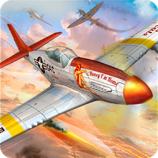 Fighter Jet Attack Air Combat: World War 2 Battle