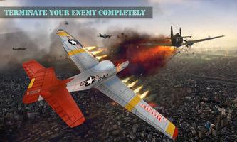 Fighter Jet Attack Air Combat: World War 2 Battle Affiche
