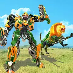 Angry Lion Robot Transforming Games Wild Lion Game APK Herunterladen