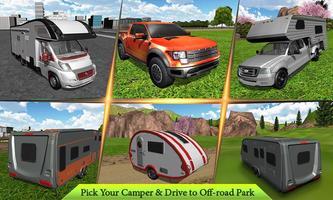 Offroad Campervan Truck Driving: Outdoor Camping screenshot 1